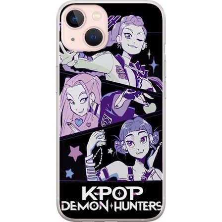 Yhteensopiva Puhelinkuori Apple iPhone 13 mini Kpop Demon Hunters Huntrix Trio Tytöt Violetit tähdet Retro-idoli Taidetta