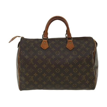 Louis Vuitton Vintage, Pre-owned Speedy 35 Monogram Handbag Bruin, Dames, Maat:ONE Size