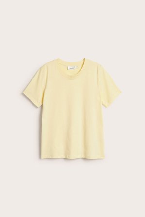 Kappahl | T-skjorte Lysegul S | Lysegul