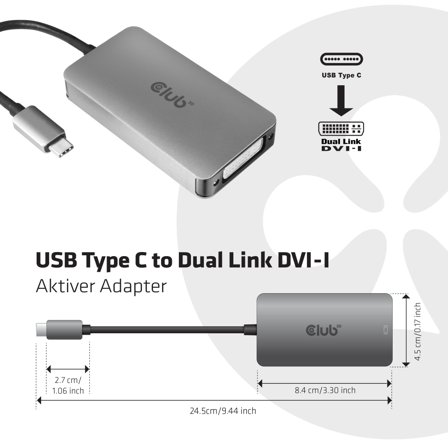 Club 3D video adapter - DVI / USB