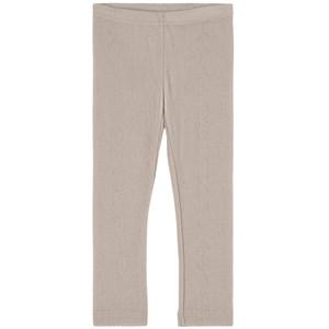 Kids - MarMar Copenhagen Embroidered Leggings Soft Dove 4 Years - Bottoms - 4 years - Grey - Mädchen