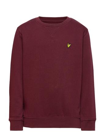 Classic Crew Neck Fleece Sweatshirt Trøje Rød Lyle & Scott Junior