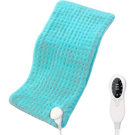 Electric Heat Pad For Back Pain Relief, Heated Pads For Neck Shoulders Knee Pain Relief, Heating Pad With 10 Heat Settings & Auto-off, Ultra-soft Hot