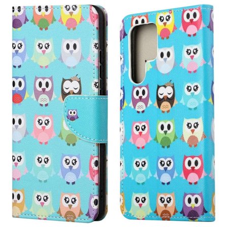 Wonderland Samsung Galaxy S24 Ultra flip-etui - Ugler