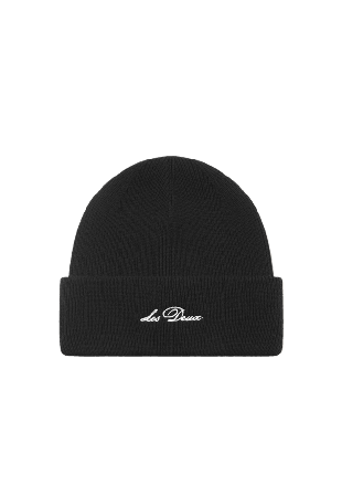 LES DEUX Wayne Embroidered Beanie Mössor Herr Svart ONESIZE