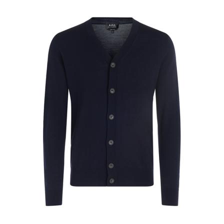 A.p.c. Cardigans Blå, Herre, Størrelse: M