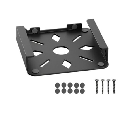 Mac Mini Väggfäste - Stor Storlek, Kolstål, Utrymmesbesparande Hållare kompatibel med APPLE Mac Mini