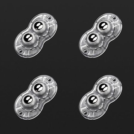 4 stk Universal remskive Roterende hjul Svingbare hjul Hjul 1 1