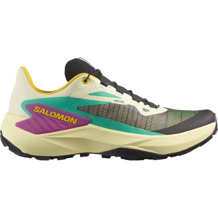 Salomon - Men's Trail Running Shoes Genesis - Transparent Yellow / Black / Willowherb - 10.5
