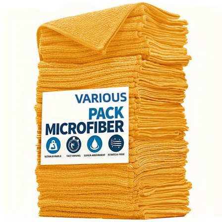 30 st Mikrofiber Rengöringsdukar, gul (30 x 30cm)