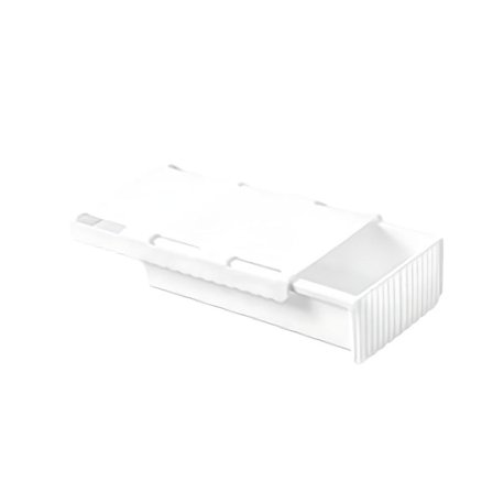 Valkoinen työpöydän aluslaatikko, itseliimautuva ja kestävä työpöytälaatikko