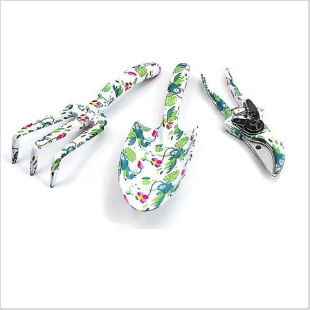 Trykket hageverktøysett Tredelt sett hageverktøy (#2 3-delt trykt sett)-