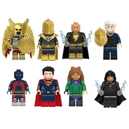 8 st monterade minifigurer i olika stilar filmserie actionfigurer DIY klossar leksaker prydnad PVC pussel byggklossar leksaker