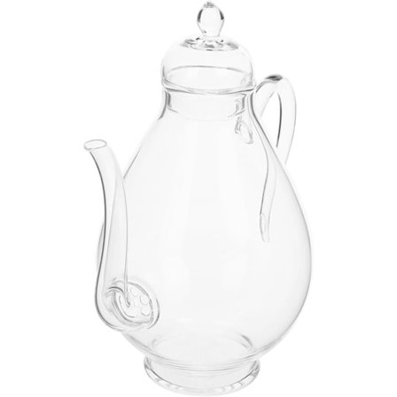 Teekannu siivilällä ja hauduttimilla lasinen vedenkeitin