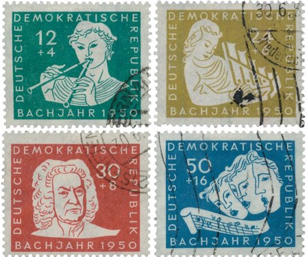 DDR 1950 - MICHEL 256-259 - Stemplet
