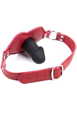Big Lips Penis Gag Red - Woome.pl