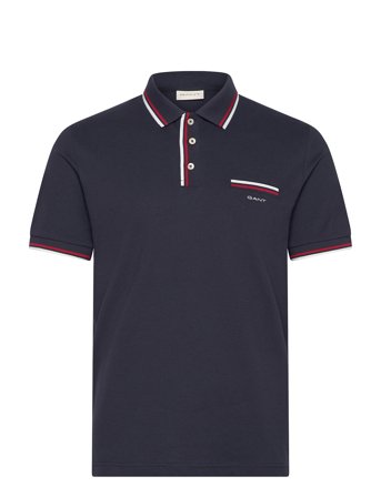 GANT | 2-Col Tipping Ss Pique Polo | M