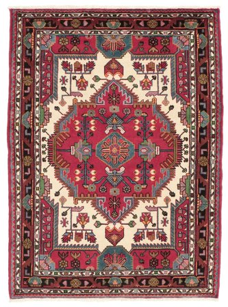 Tapis Hamadan 115X155 Rouge Foncé/Noir (Laine, Perse)