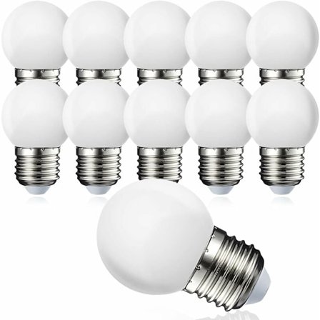 10-pack E27 G45 LED-glober - Varmvit 3000 K - 5W G45 - Matt polykarbonatkåpa - Ej dimbar _MGF