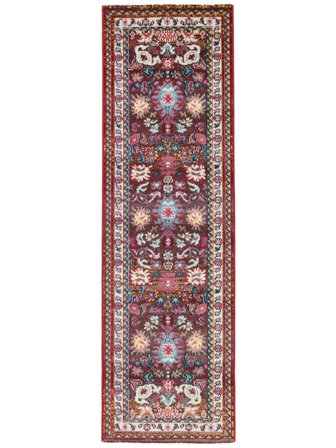 Läufer 80X250 Mirzam Teppich - Dunkellila