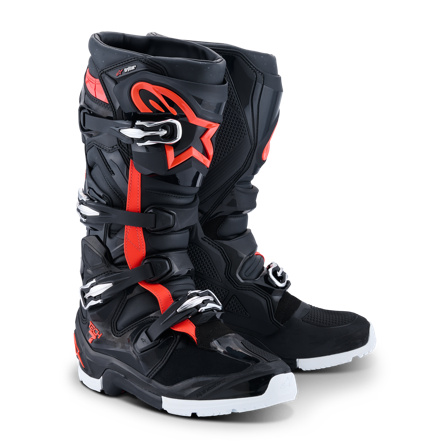 Stivali Enduro Alpinestars Tech 7 Drystar Nero/Rosso/Bianco 40,5