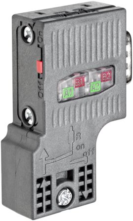 Siemens 6ES7972-0BA52-0XA0 Kontaktenhet 12 MB/s, 90 g, Elfordeling & strømforsyning