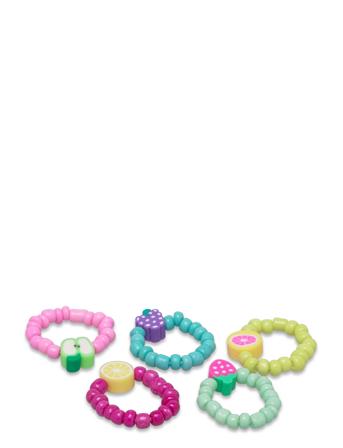 Pack Of 5 Combined Rings Accessories Kids Jewellery Bracelets Multi/mønstret Mango*Betinget Tilbud