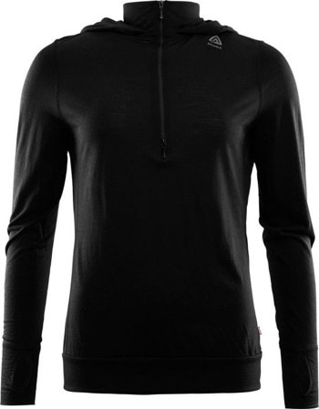 Aclima LightWool Hoodie naisten kerrastopaita, Jet Black