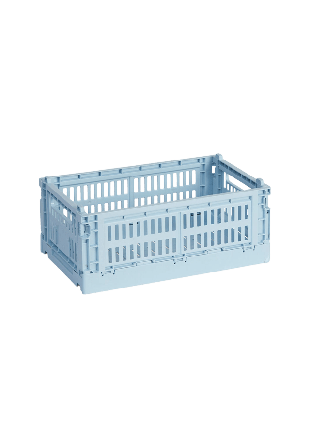 HAY Colour Crate Small Soft blue Förvaring Blå