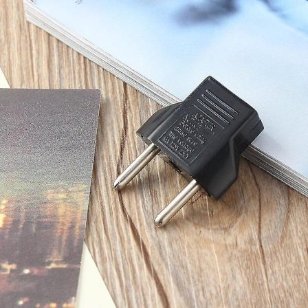 EU Adapter Stik 2 Flade Pins Til EU 2 Runde Pins Oplader