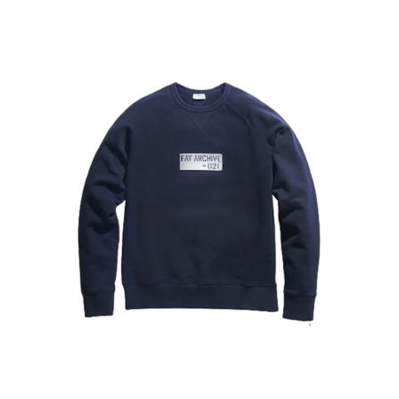 Fay, Sweatshirt Blauw, Heren, Maat:XL