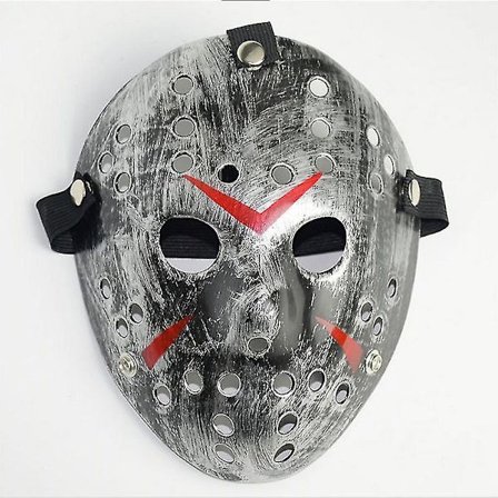 Jason Voorhees Fredag den 13. Skummel Hult Ut Maske Cosplay Kostyme Halloweenfest Maskerade Horrorrekvisitt
