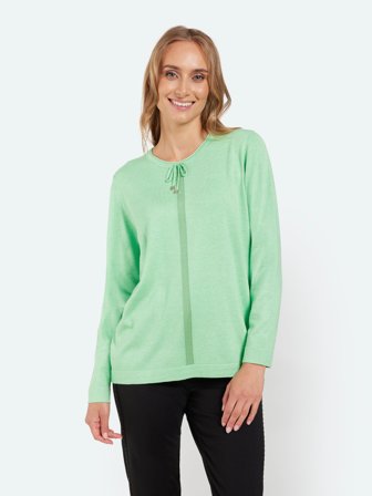 SIGNATURE - Strik - Lys Grøn Melange