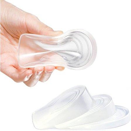 Höjdökande innersula, osynlig silikonhöjande innersula (0,4 tum, 0,8 tum, 1,2 tum)