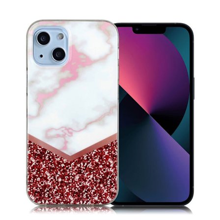 Glitter iPhone 13 skal - Flerfärgad