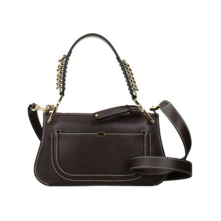 Chloé, Shoulder Bag Paars, Dames, Maat:ONE Size,leer