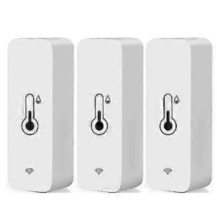 3x Tuya Wifi Temperatur- og Fugtighedssensor Indendørs Termometer Hygrometer
