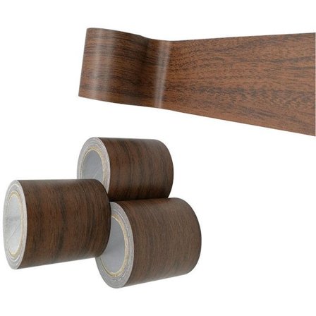 3 ruller - Reparasjonstape for gulv - Treimitasjonstape - 5,7 cm * 4,57 m - Brun