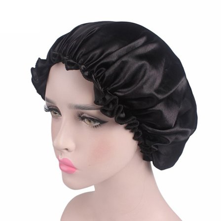 Silkkisatiini Night Sleep Cap Hiukset Bonnet Hat Cover