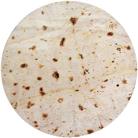 Burrito-tæppe, dobbeltsidet, gigantisk mel-tortilla-tæppe-FX-