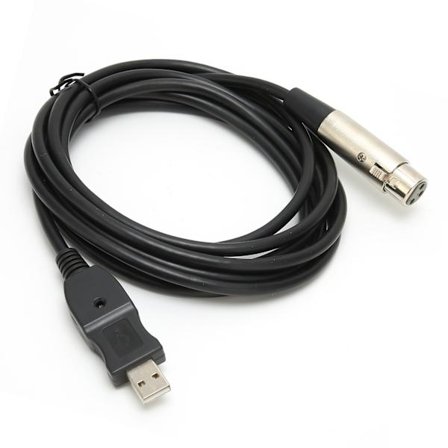 Adapterkabel USB Han til XLR Hun 3 Meter Studio Lydkabel Konnektor Ledninger Adapter til Mikrofoner Optagelse