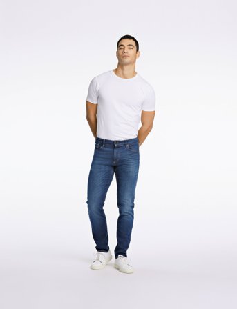 Lindbergh Superflex Tapered Fit Jeans - Blue - 38 x 32