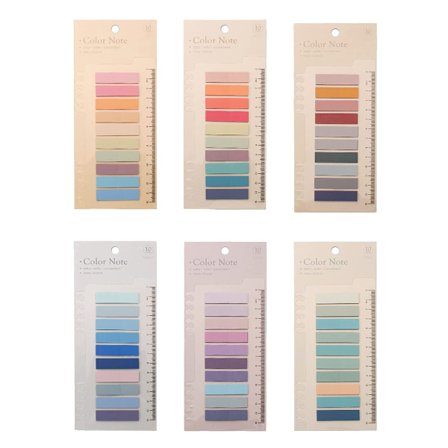 6 st Index-etiketter lösa - bladklistermärke