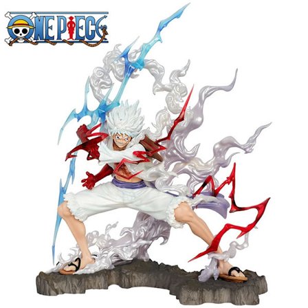 Luffy Anime One Piece Figur Luffy Gear 5 Action Figures Anime One Piece Statue Monkey D. Luffy Pvc Modell Leke Gave Til Kjæresten