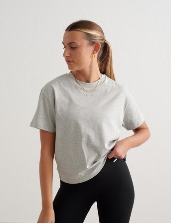 aim ́n Boxy T-Shirt - Grey - XS