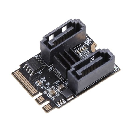 for M.2 A for Key + E for Key to SATA 3 Adapter 2Ports SATA Card Computer Expansion Adapter til Computer Server