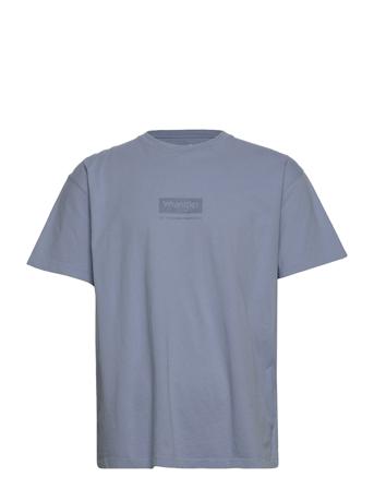 Wr Logo Tee Blue Wrangler