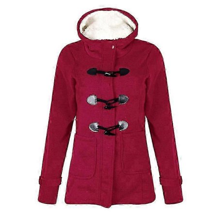 Dame Overtøj Vinter Varm Hættefrakke Vindtæt Langærmet Tyk Parka