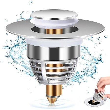 Universal Diskhoavlopp, Uppgraderad Avloppsplugg, Dragtyp Diskhoavlopp, Snabbar Upp Dräneringen Utan Att Täppa Igen, för Badkar, Kök, Tvättställ (
