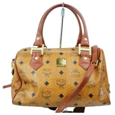 MCM Pre-owned, Pre-owned Canvas travel-bags Bruin, Dames, Maat:ONE Size